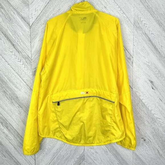 RLX Ralph Lauren Polo Sport Windbreaker Jacket Mens Large Yellow Full Zip Golf - Picture 4 of 6